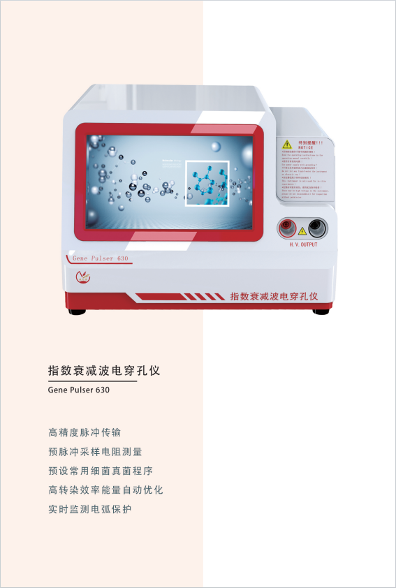 ����� Gene Pulser 630 �紩���� ȫ��ͼ���߾���ָ��˥����תȾ������ԭ�˺����ϸ��